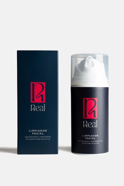 Limpiador Facial Equilibrante y Exfoliante con Partículas de Arroz